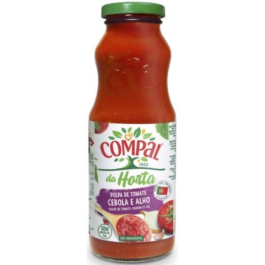 Polpa de Tomate com Cebola e Alho Compal da Horta — 500 gr