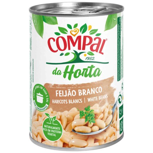 Feijão Branco Cozido Compal da Horta — 410 gr