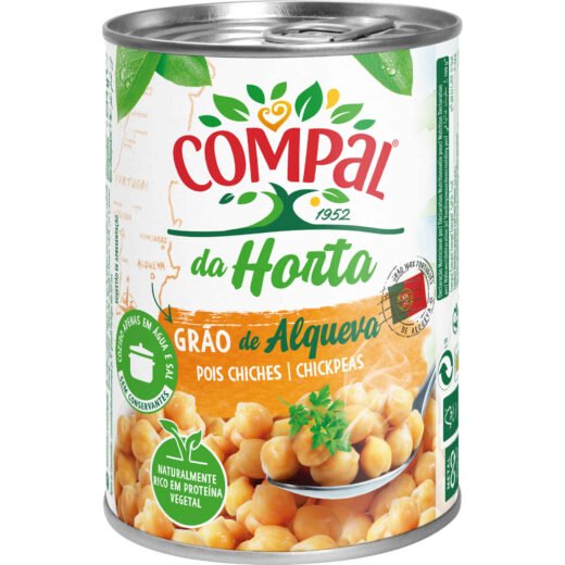 Grão de Bico Cozido sem Glúten Compal da Horta — 410 gr
