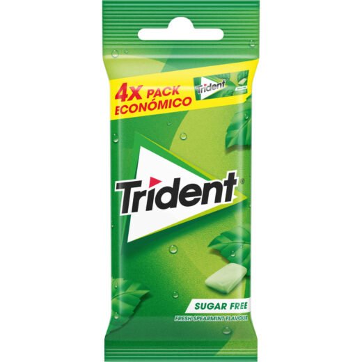 Pastilhas Elásticas Spearmint Trident — 58 gr