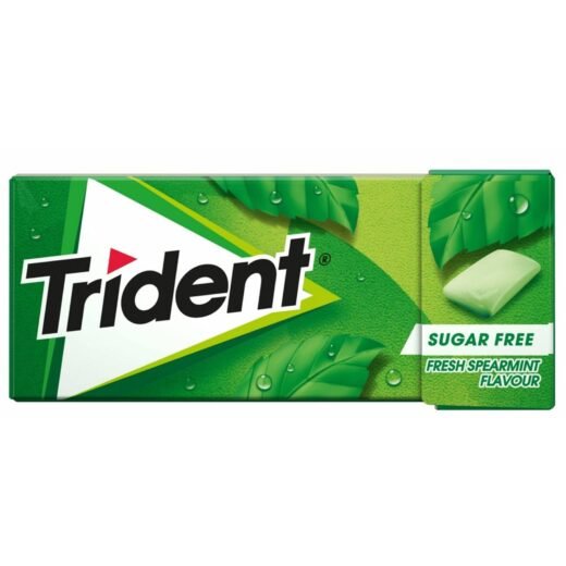 Pastilhas Elásticas Spearmint Trident — 14,5 gr