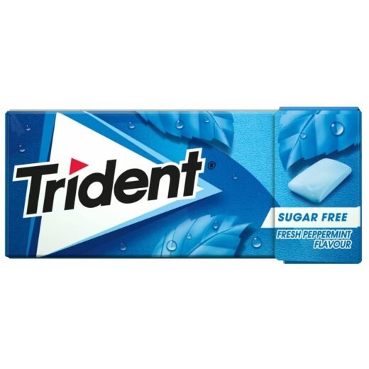 Pastilhas Elásticas Peppermint Trident — 14,5 gr
