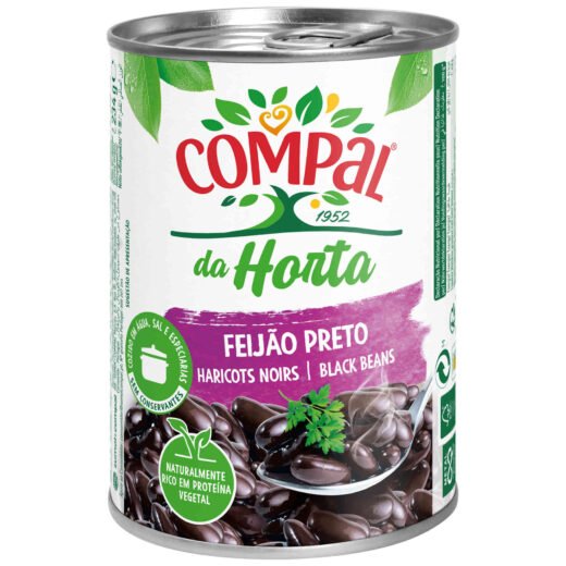Feijão Preto Cozido Compal da Horta — 410 gr