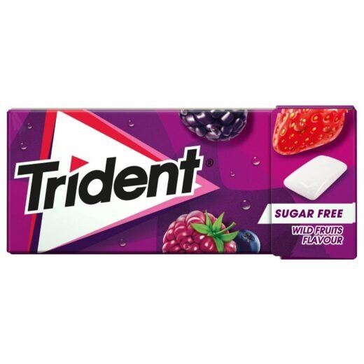 Pastilhas Elásticas Frutos Silvestres Trident — 14,5 gr