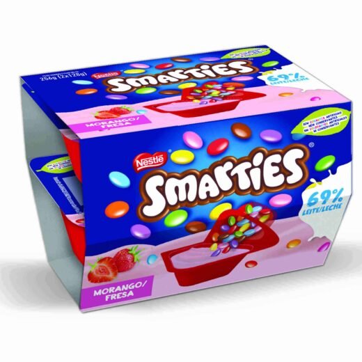 Iogurte Mix-In Morango com Smarties Infantil Nestlé — 256 gr
