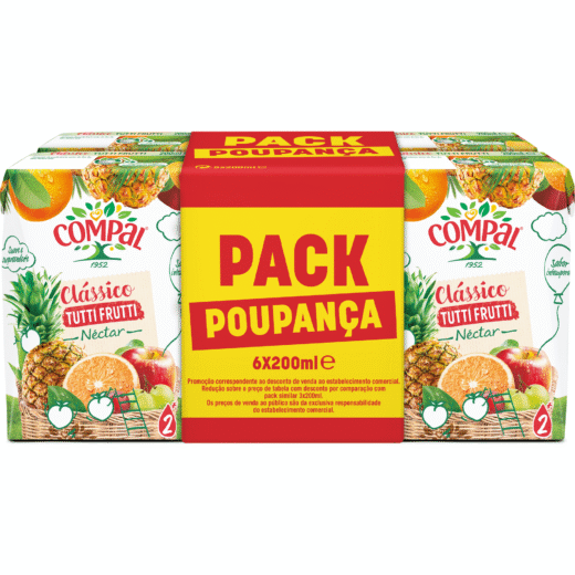 Néctar Tutti Frutti Compal Clássico — 20 cl