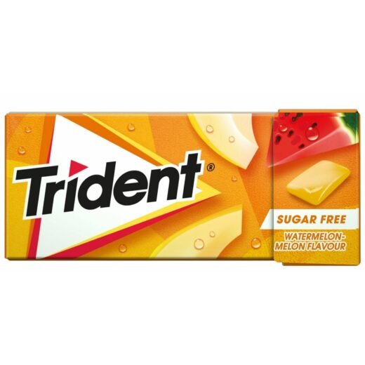 Pastilhas Elásticas Melão e Melancia Trident — 14,5 gr