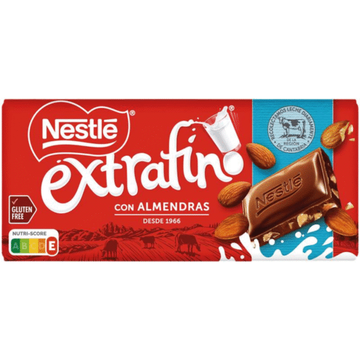 Tablete de Chocolate de Leite com Amêndoa Extrafino sem Glúten Nestlé — 123 gr