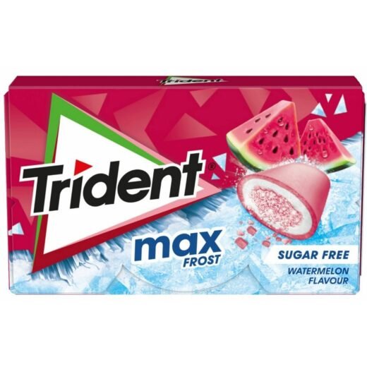 Pastilhas Elásticas Max Watermelon Frost Trident — 20 gr