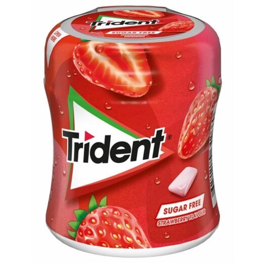 Pastilhas Elásticas Morango Trident — 82,5 gr