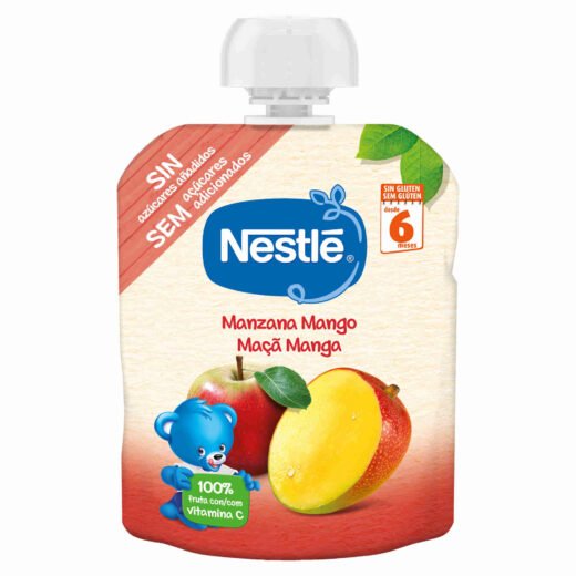 Saqueta de Fruta Maçã e Manga +6M Nestlé — 90 gr