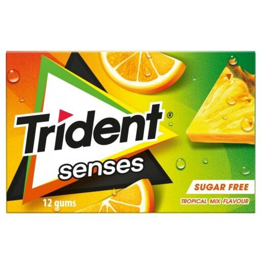 Pastilhas Elásticas Senses Tropical Trident — 23 gr