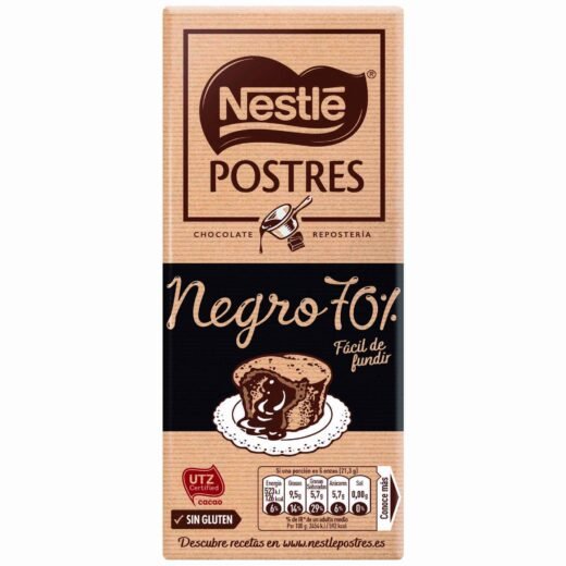 Tablete de Chocolate Culinária 70% sem Glúten Nestlé Sobremesas — 170 gr