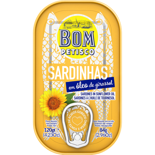 Sardinha em Óleo Bom Petisco — 120 gr