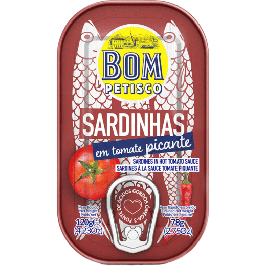 Sardinha em Tomate Picante Bom Petisco — 120 gr