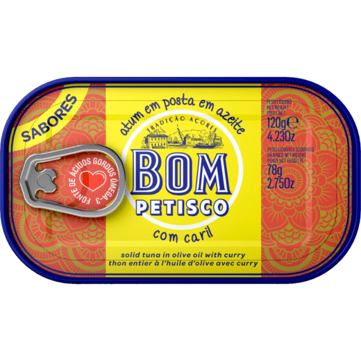 Atum Posta com Caril Bom Petisco — 120 gr