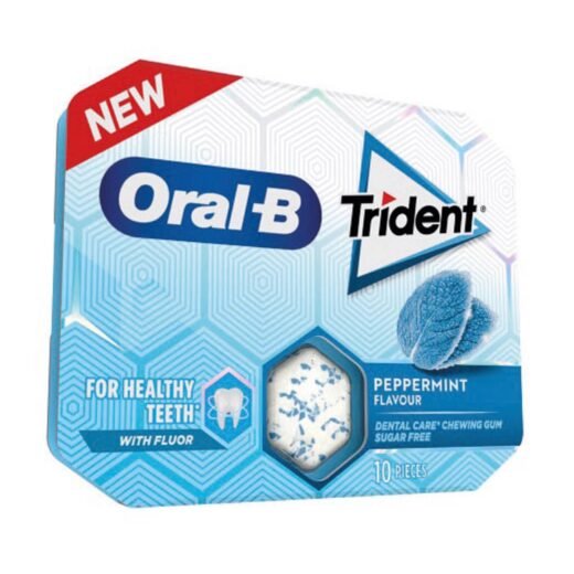 Pastilhas Elásticas Oral-B Peppermint Trident — 17 gr