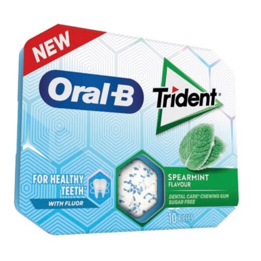 Pastilhas Elásticas Oral-B Spearmint Trident — 17 gr
