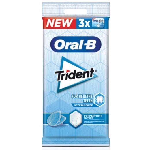 Pastilhas Elásticas Oral-B Peppermint Trident — 51 gr