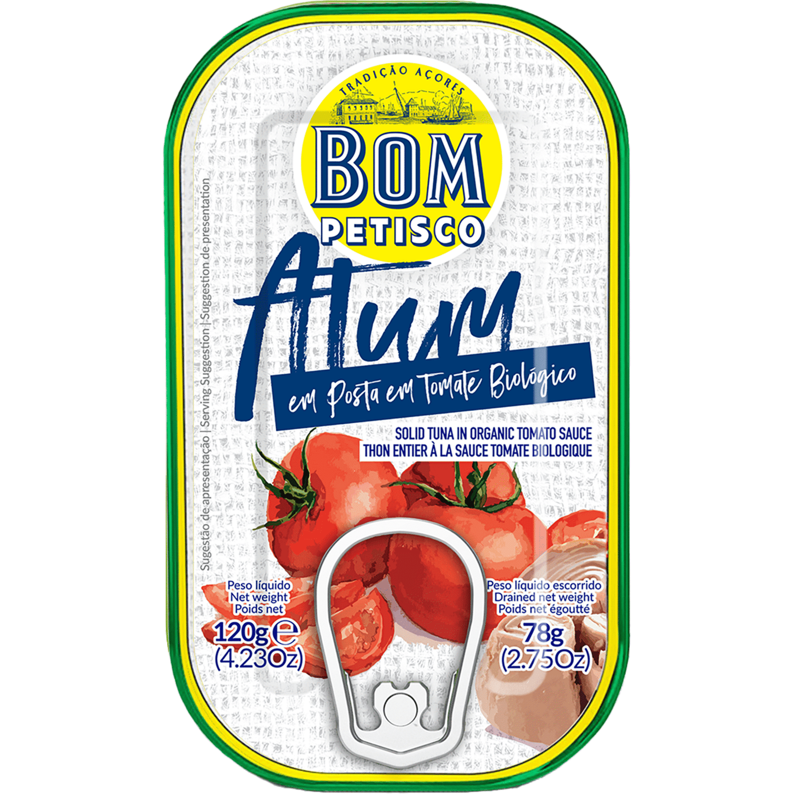 Atum em Tomate Bom Petisco — 120 gr — Bom Petisco