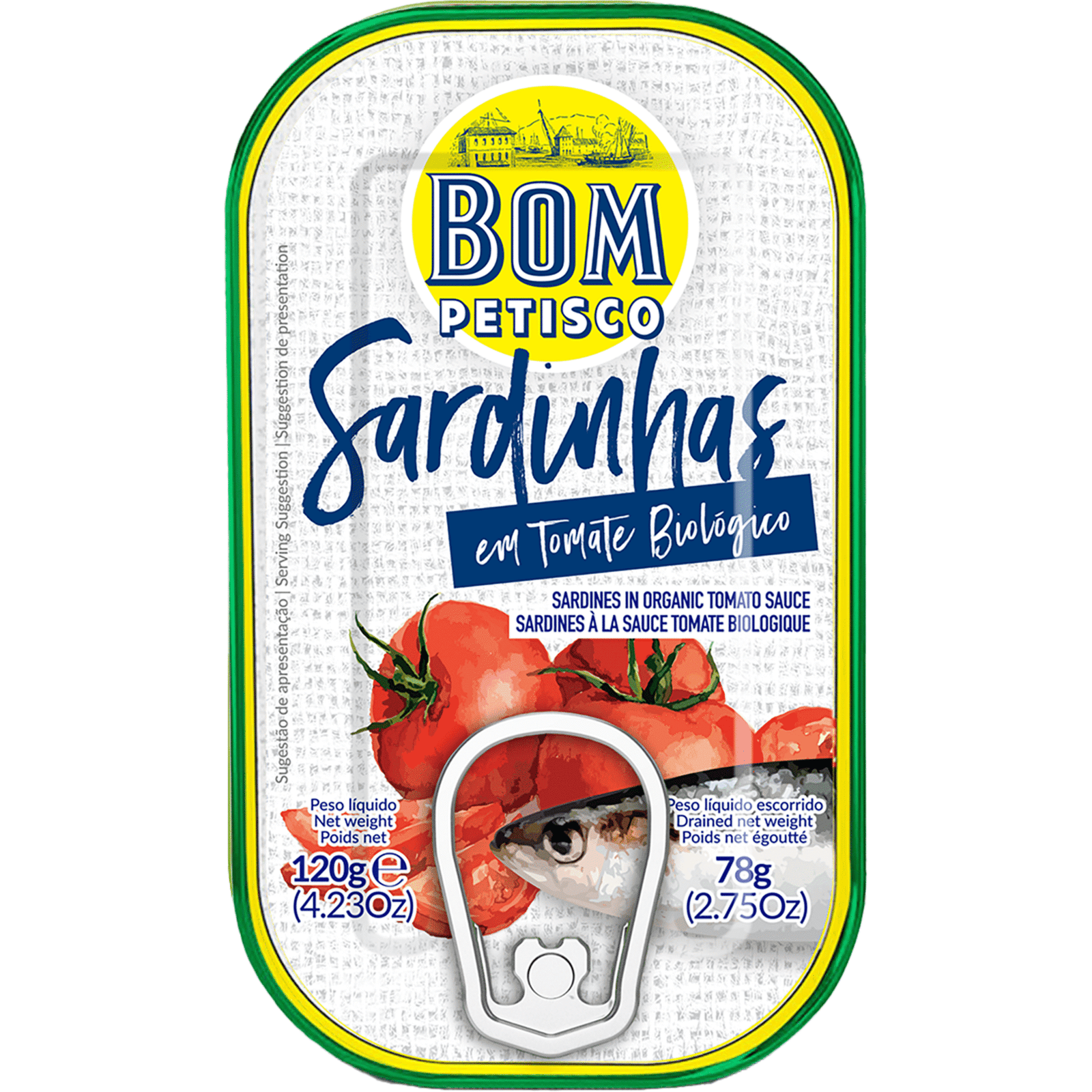 Sardinha em Tomate Bom Petisco — 120 gr — Bom Petisco