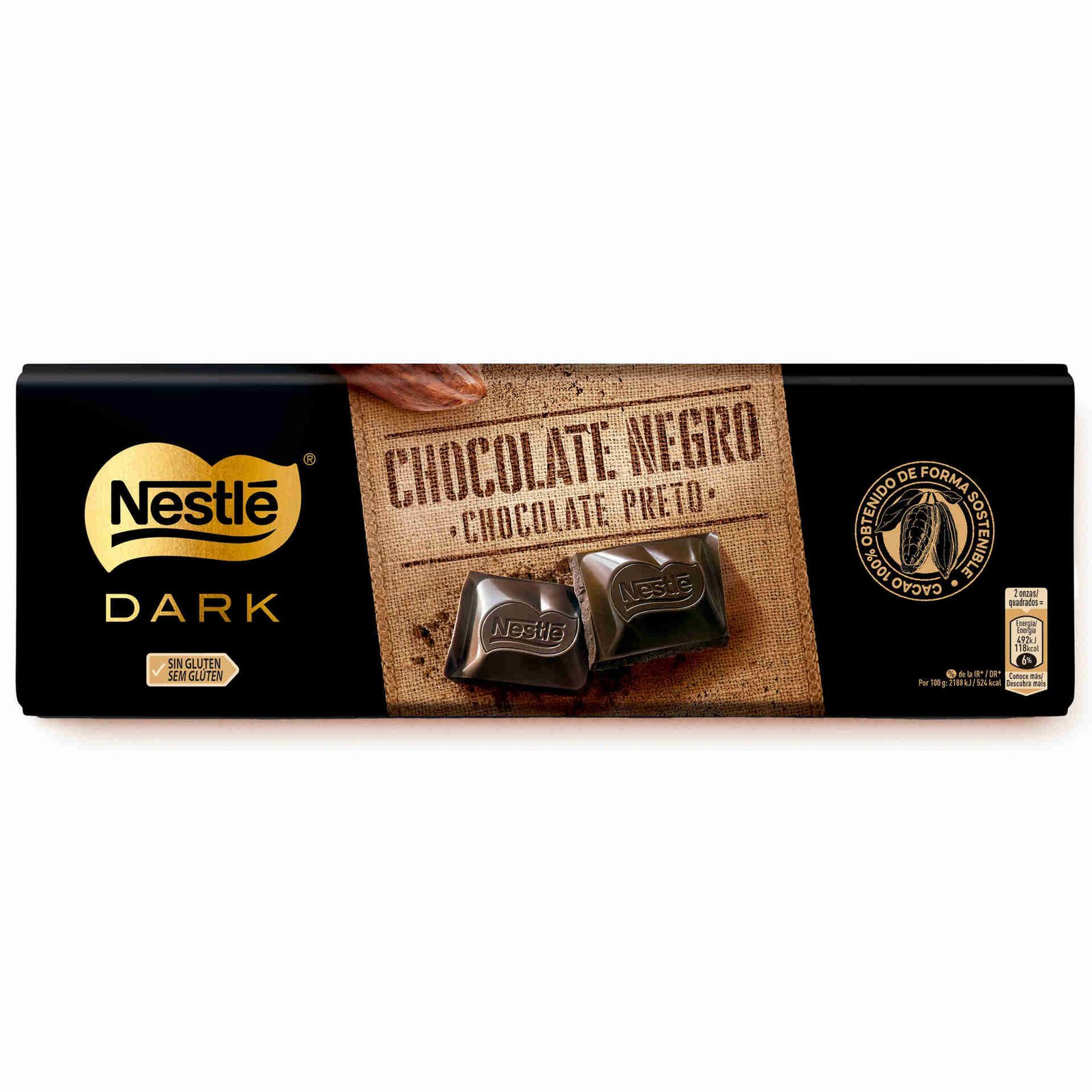 Tablete de Chocolate Negro sem Glúten Nestlé — 270 gr — Nestlé