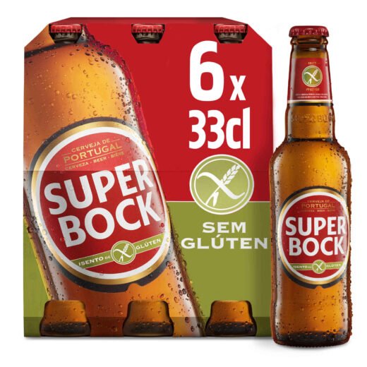 Super Bock - Cerveja com Álcool sem Glúten Super Bock — 33 cl