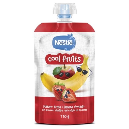 Saqueta de Fruta Maçã, Banana e Morango +12M Nestlé — 110 gr