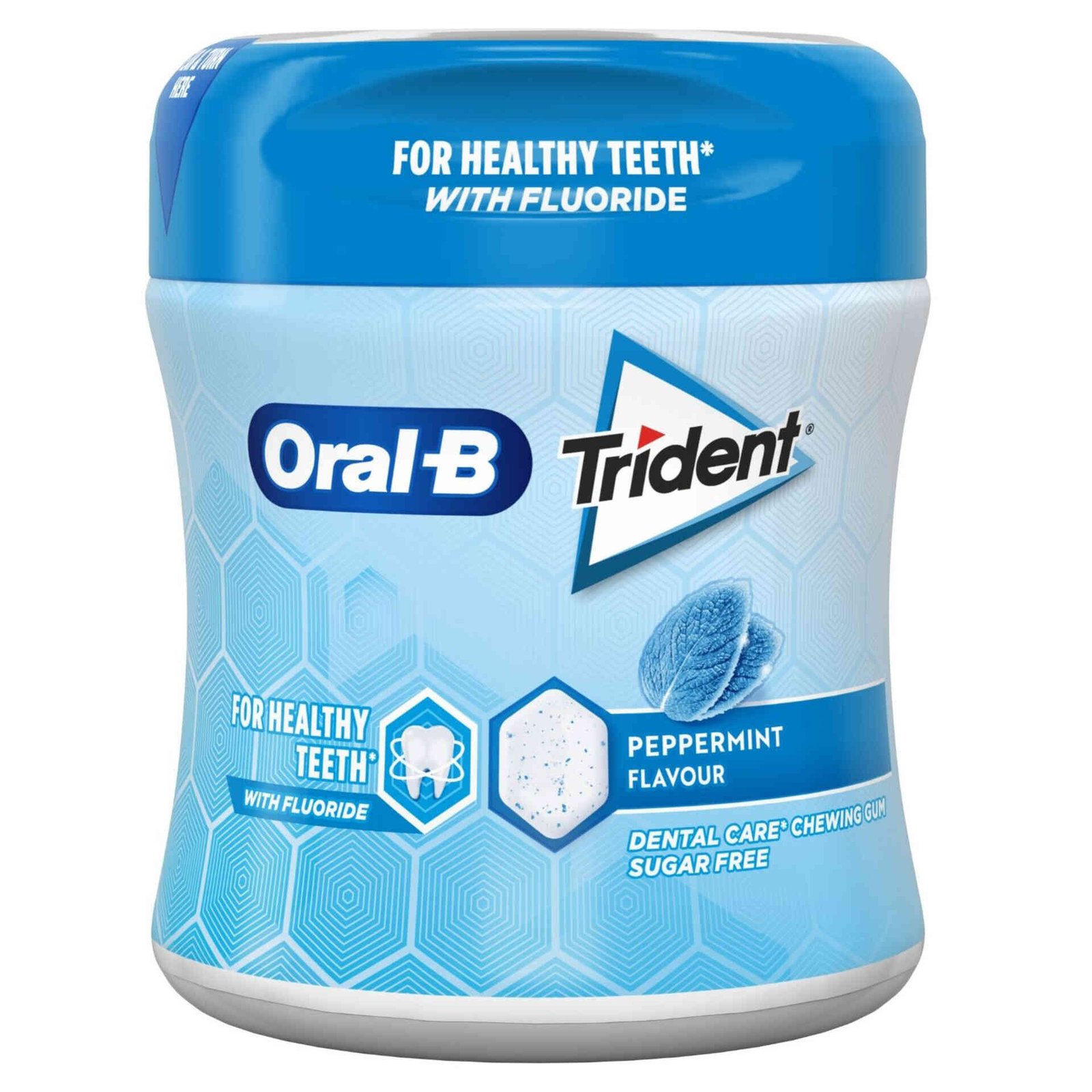 Pastilhas Elásticas Oral-B Peppermint Trident — 68 gr — Trident