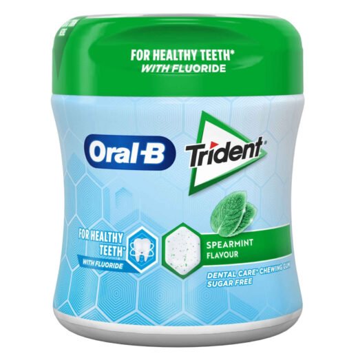 Pastilhas Elásticas Oral-B Spearmint Trident — 68 gr