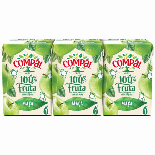 Sumo 100% Maçã Compal 100% Fruta — 20 cl