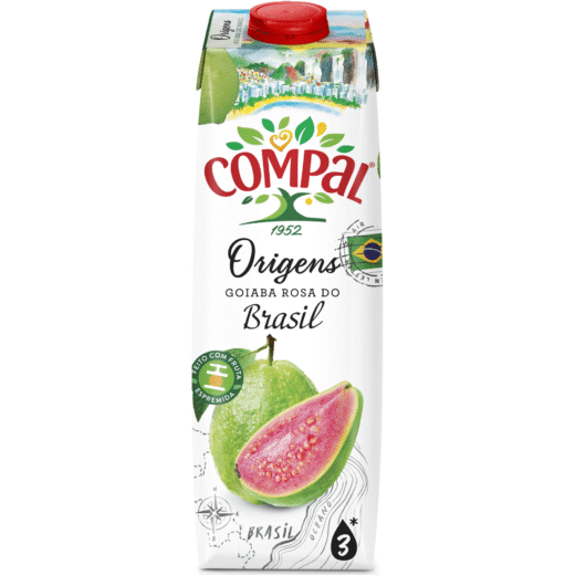 Néctar Goiaba Rosa Brasil Compal Origens — 1 lt