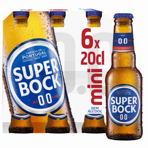 Super Bock - Cerveja sem Álcool 0,0% Super Bock Mini — 20 cl