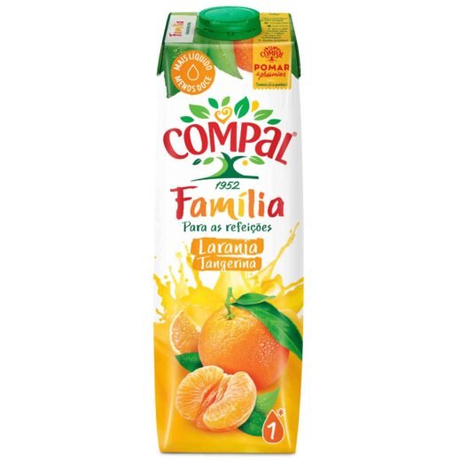 Néctar Laranja e Tangerina Compal Família — 1 lt
