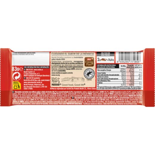 Tablete de Chocolate de Leite com Doce de Leite Extrafino Nestlé — 84 gr