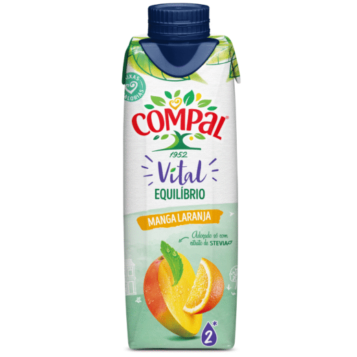 Néctar Manga e Laranja com Stevia Compal Vital Equilíbrio — 30 cl