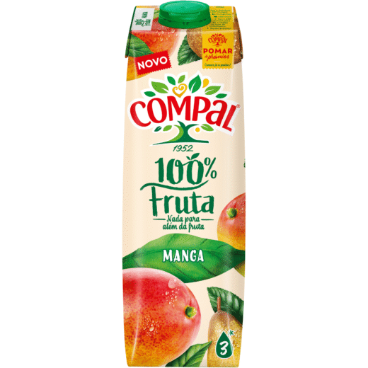 Sumo 100% Manga Compal 100% Fruta — 1 lt