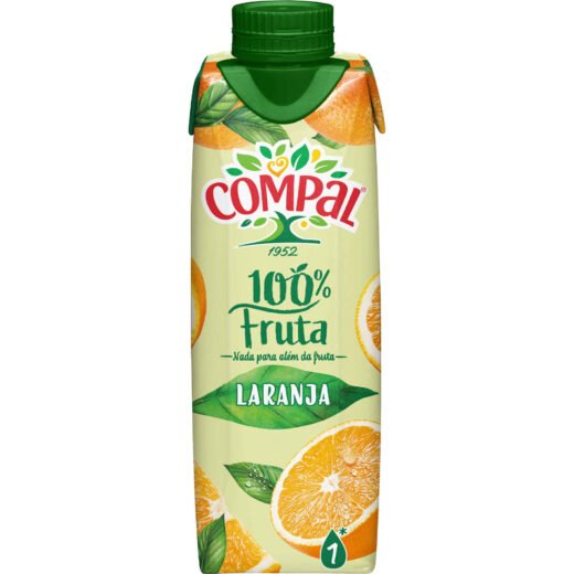Sumo 100% Laranja Compal 100% Fruta — 30 cl