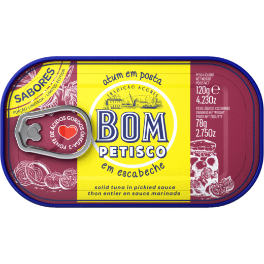 Atum em Posta em Escabeche Bom Petisco — 120 gr