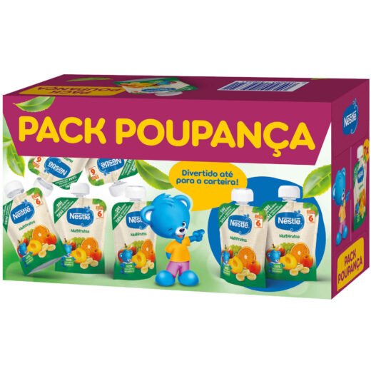 Pack Saquetas de Fruta Multifrutas +6M Nestlé — 90 gr