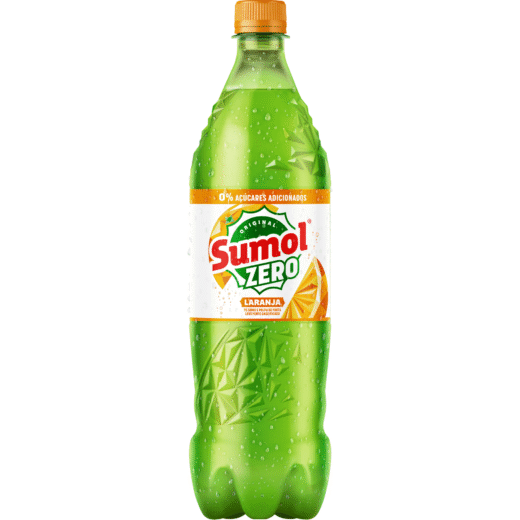 Refrigerante com Gás Laranja sem Açúcar Sumol — 1 lt