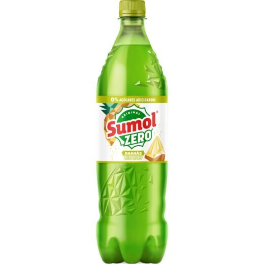 Refrigerante com Gás Ananás sem Açúcar Sumol — 1 lt