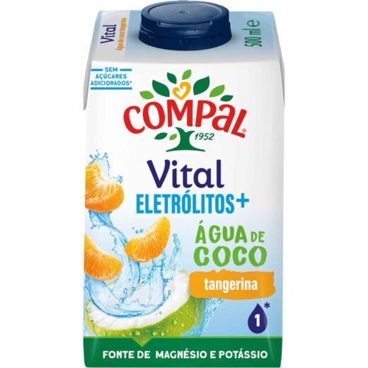 Água de Coco Tangerina Compal Vital — 50 cl