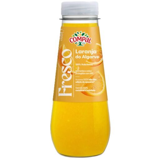 Sumo 100% Fruta Laranja do Algarve Compal Fresco — 25 cl
