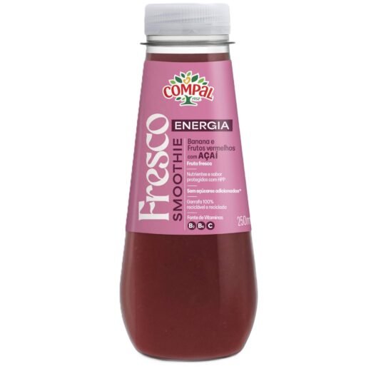 Sumo Smoothie Energia Banana e Frutos Vermelhos com Açaí Compal — 25 cl