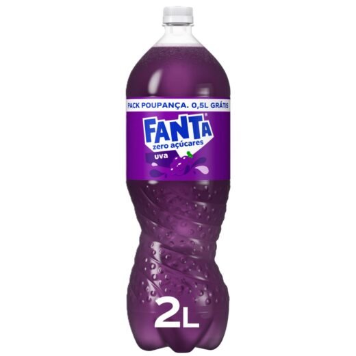 Refrigerante com Gás Uva sem Açúcar Fanta — 2 lt