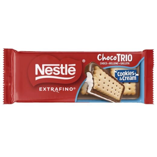 Tablete de Chocolate Chocotrio Cookies & Cream Extrafino Nestlé — 90 gr
