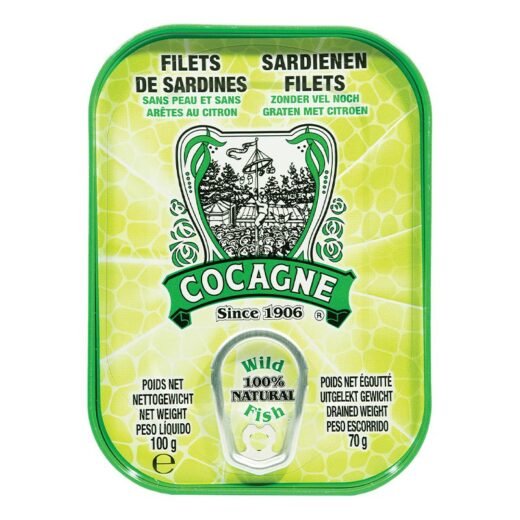 Filetes de Sardinha Sem Pele e Sem Espinha com Limão Cocagne