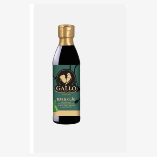 Crème au vinaigre balsamique de Modène et arôme de basilic