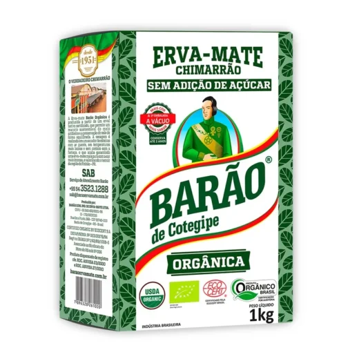Erva Mate Barao Organica 1 kg